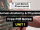B Pharm Human Anatomy And Physiology 1 Unit 1 Pdf Notes