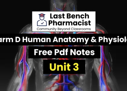 Pharm D 1st Year Medicinal Biochemistry PDF Notes - Last Bench Pharmacist
