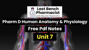 Pharm D 1st Year Human Anatomy And Physiology Unit 7 PDF Notes
