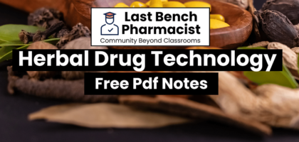 B Pharm Herbal Drug Technology PDF Notes