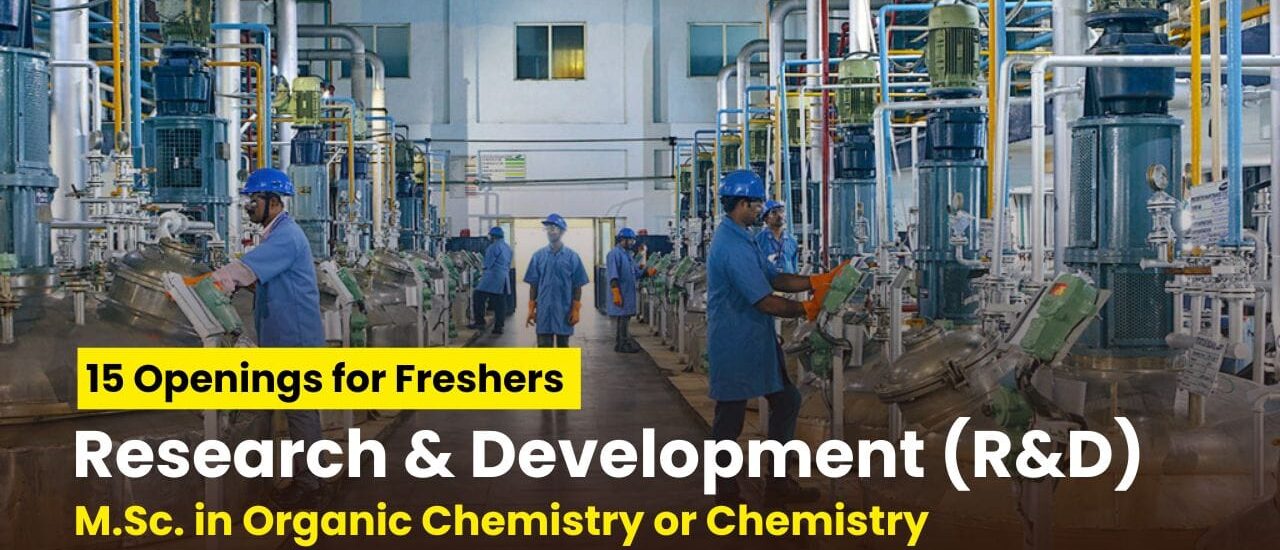 TAGOOR Laboratories Hiring Freshers for Research & Development (R&D)
