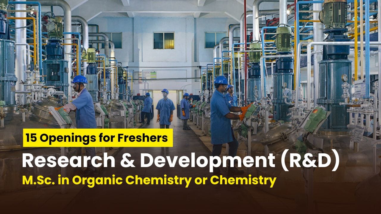 TAGOOR Laboratories Hiring Freshers for Research & Development (R&D)
