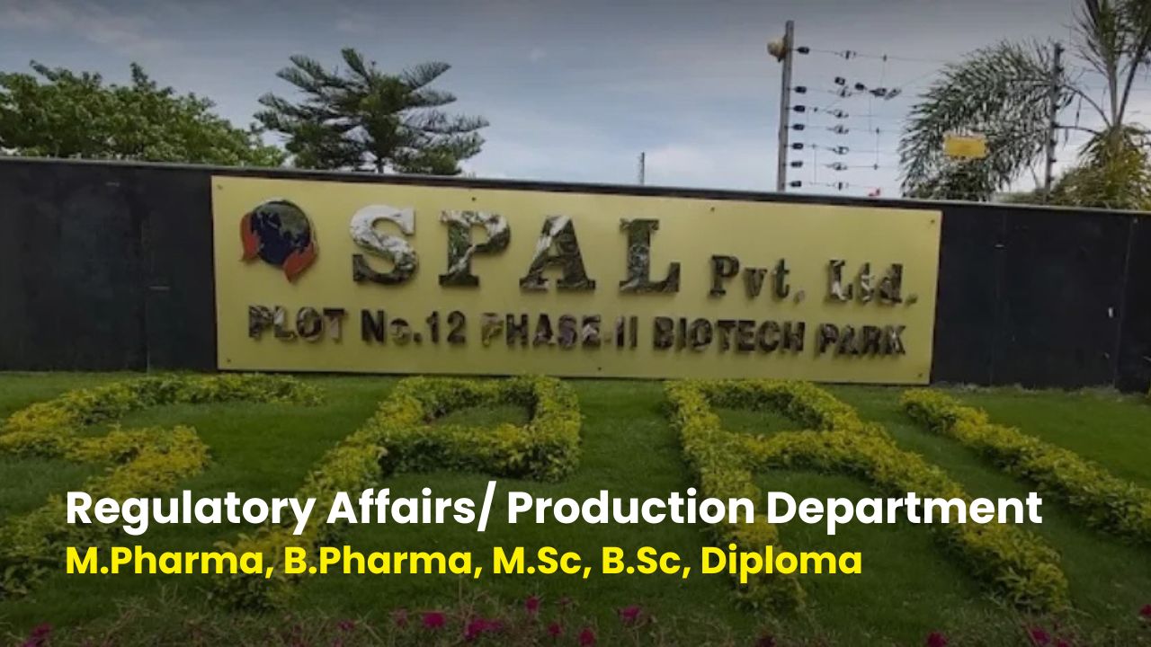SP Accure Labs Hiring for Regulatory Affairs & Production Department