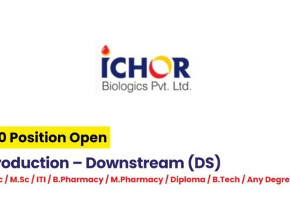 Ichor Biologics Hiring for Production Downstream (DS)