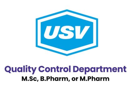 USV Private Limited Hiring for Quality Control Department