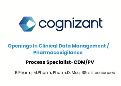 Cognizant Hiring for Clinical Data Management / Pharmacovigilance