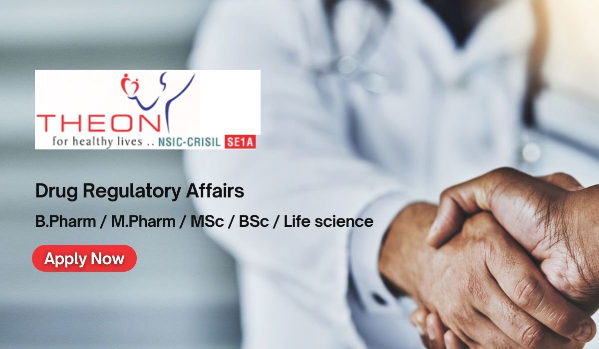 Theon Pharma Hiring Drug Regulatory Affairs Executive