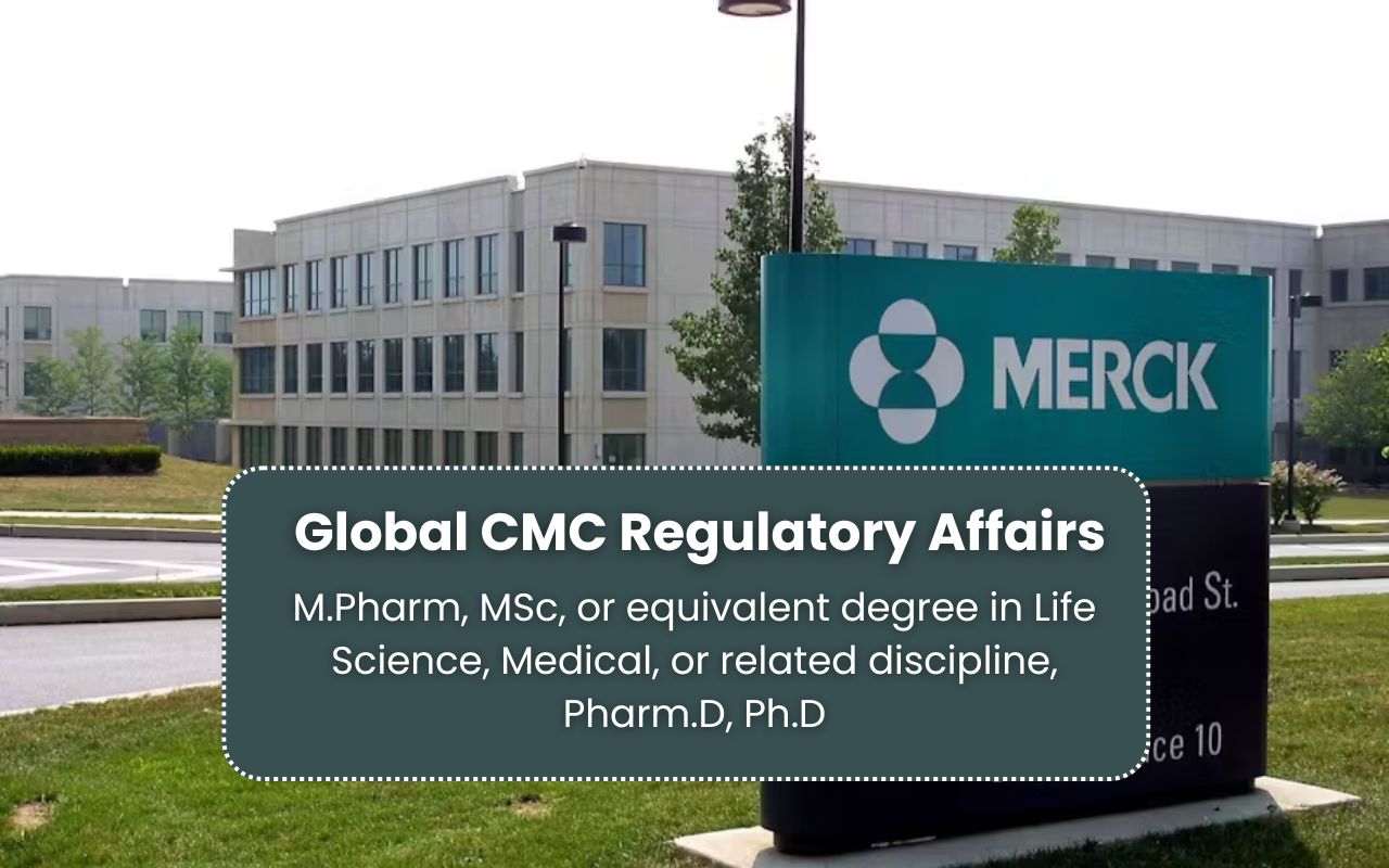 Merck Hiring Senior Specialist – Global CMC Regulatory