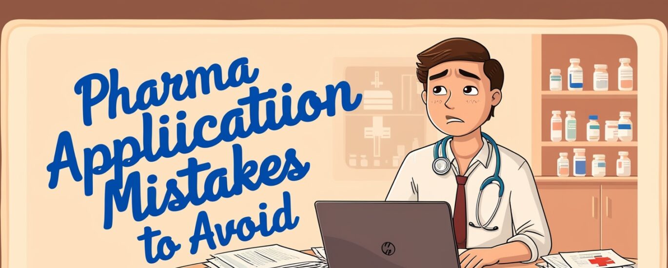 What are the common mistakes pharma graduates make in job applications?