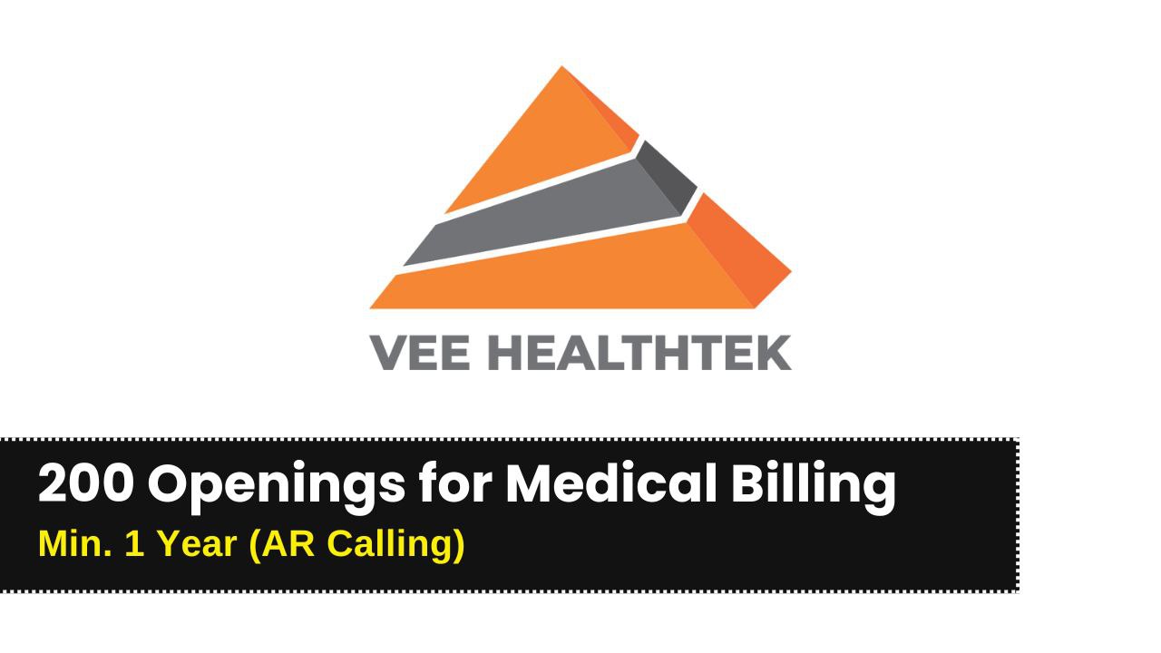 Vee Healthtek Hiring for Medical Billing (AR Caller)